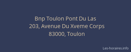 Bnp Toulon Pont Du Las