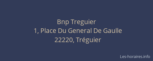 Bnp Treguier