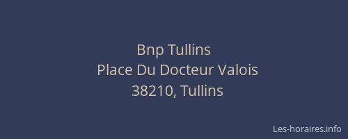 Bnp Tullins