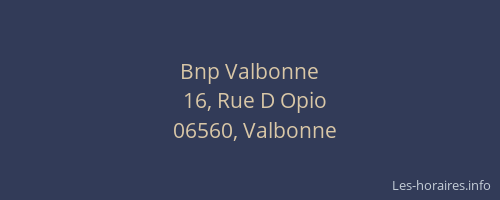 Bnp Valbonne