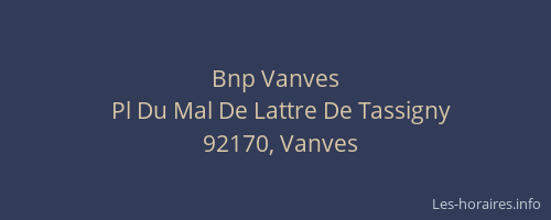 Bnp Vanves