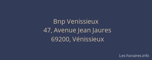 Bnp Venissieux