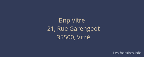 Bnp Vitre