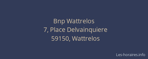 Bnp Wattrelos
