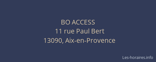BO ACCESS