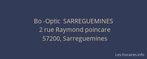 Bo -Optic  SARREGUEMINES