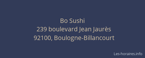 Bo Sushi