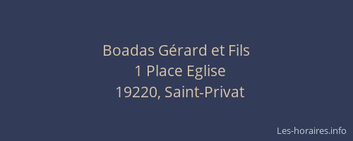 Boadas G&eacute;rard et Fils