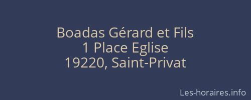 Boadas Gérard et Fils