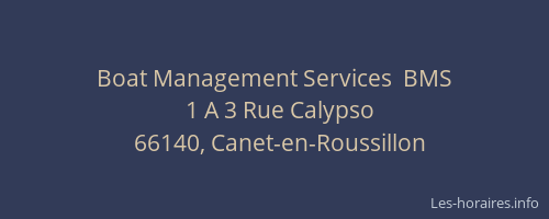 Boat Management Services  BMS