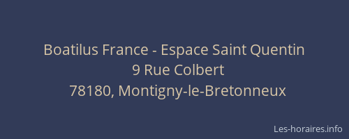 Boatilus France - Espace Saint Quentin