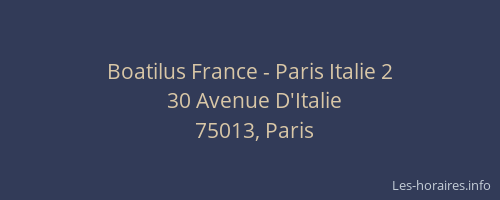 Boatilus France - Paris Italie 2