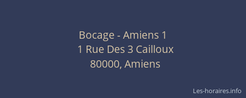 Bocage - Amiens 1