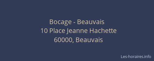 Bocage - Beauvais