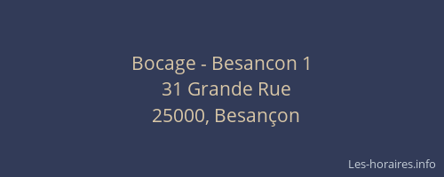 Bocage - Besancon 1