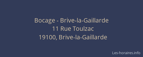 Bocage - Brive-la-Gaillarde