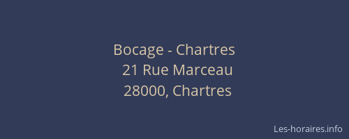 Bocage - Chartres