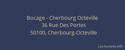 Bocage - Cherbourg Octeville