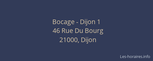 Bocage - Dijon 1