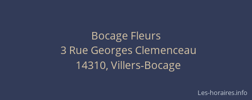 Bocage Fleurs