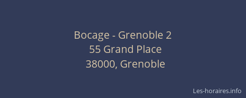 Bocage - Grenoble 2