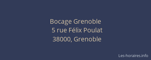Bocage Grenoble