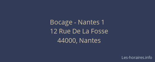 Bocage - Nantes 1