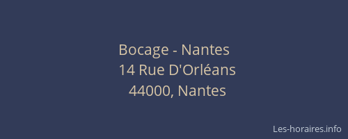 Bocage - Nantes