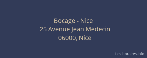 Bocage - Nice