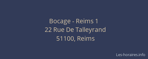 Bocage - Reims 1
