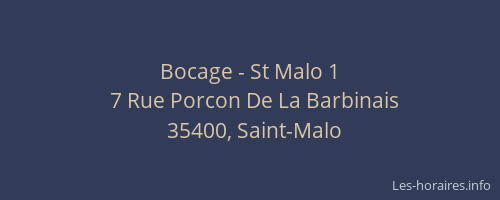 Bocage - St Malo 1
