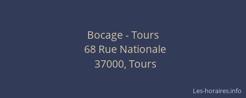 Bocage - Tours