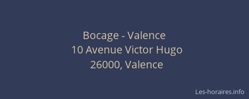 Bocage - Valence