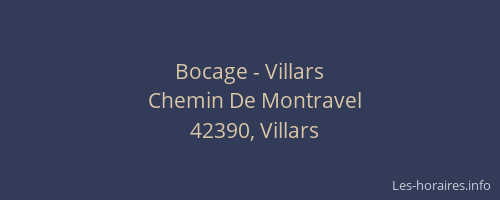Bocage - Villars