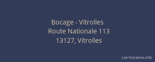 Bocage - Vitrolles