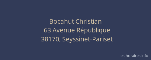Bocahut Christian