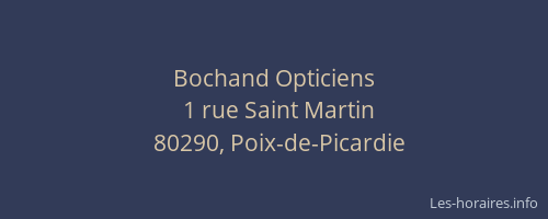 Bochand Opticiens