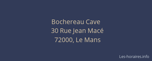 Bochereau Cave