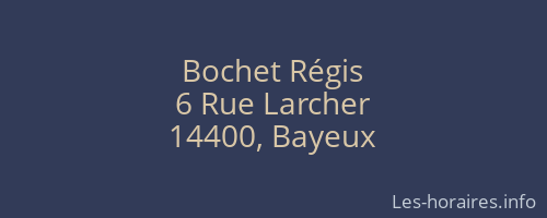 Bochet Régis
