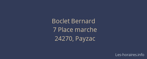 Boclet Bernard
