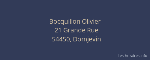 Bocquillon Olivier