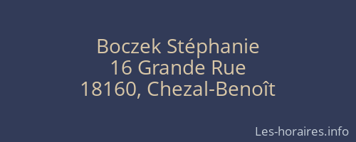 Boczek Stéphanie