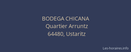 BODEGA CHICANA