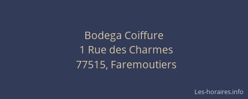 Bodega Coiffure