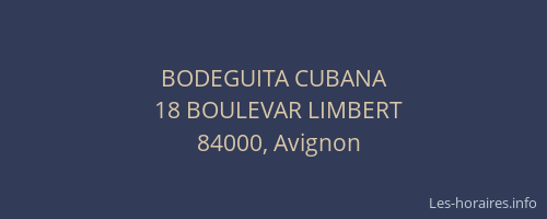 BODEGUITA CUBANA