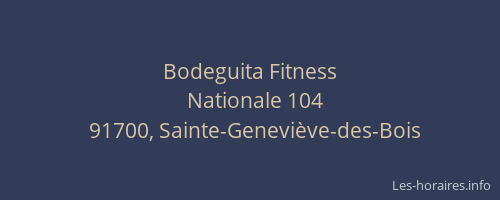 Bodeguita Fitness