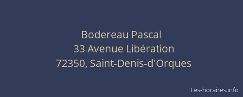Bodereau Pascal