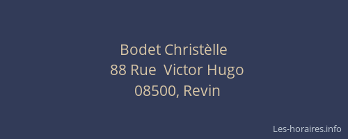 Bodet Christèlle