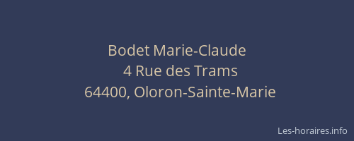 Bodet Marie-Claude
