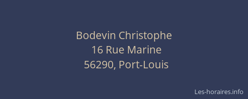 Bodevin Christophe